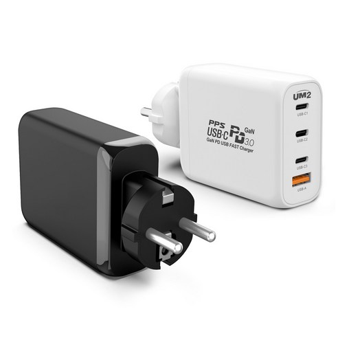 유엠투 120W GaN PD3.0 PPS 고속 멀티 충전기 130PDGAN, 화이트, 1개