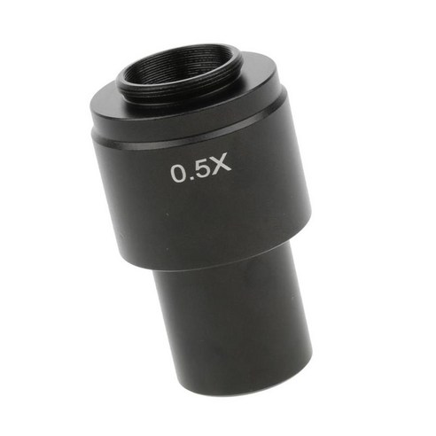 CCD 카메라 디지털 접안렌즈 릴레이 렌즈용 0.5 X C 마운트 현미경 어댑터, 설명, 블랙, 설명