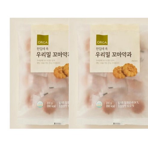 올가홀푸드 한입에 쏙 우리밀 꼬마약과, 200g, 1개