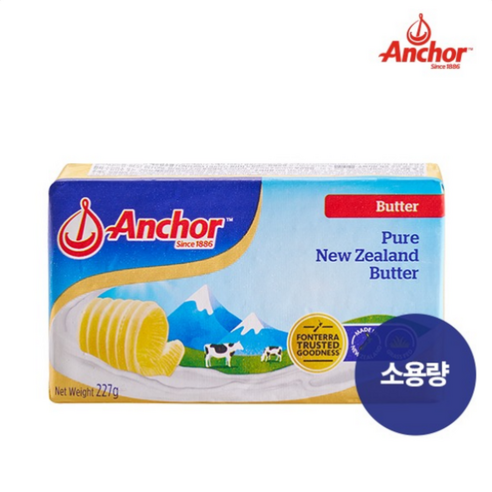 앵커버터 (무가염 - 나트륨 함유제품) [원산지:뉴질랜드], 4개, 227g