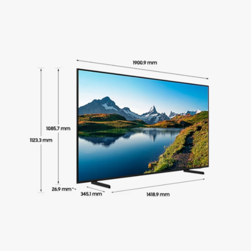 티비  삼성전자 85인치 QLED 4K KQ85QC68AFXKR + 사운드바 HW-C400/KR 전국무료, 190cm(85인치)