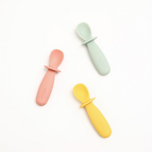 아기의 첫 식사를 위한 현명한 선택, 에디슨 스스로 실리콘 이유식 스푼 민트
