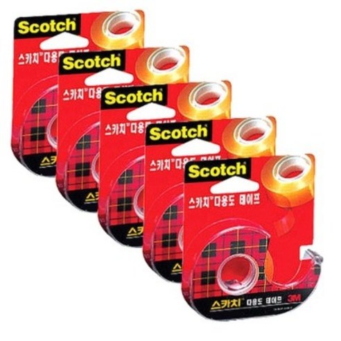 3M)스카치테이프(581D/18mm*15m), 5개