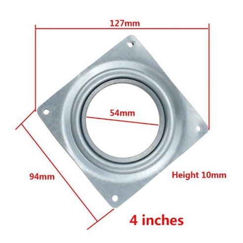 회전상품전시 진열대 2/3/4/6 인치 게으른 볼 베어링 금속 회전판 회전 360 중공 회전 디스플레이 스탠드, [03] 4inch