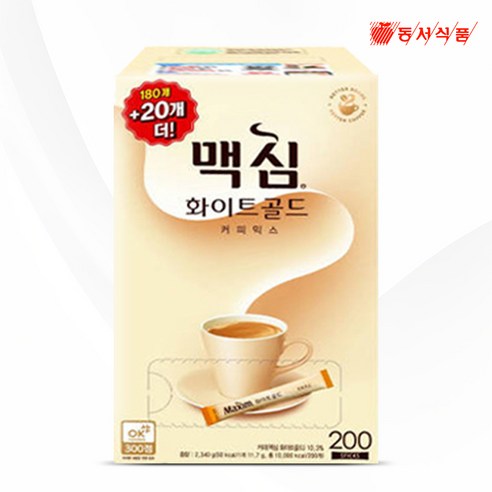 동서 맥심 화이트골드 커피믹스, 12g, 200개입, 3개