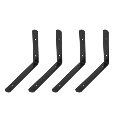 선반받침대 벽 선반대 고정받침대 꺽쇠 까치발, 블랙 - 특대(4개), 4개