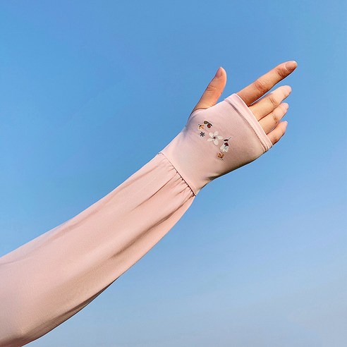 DFMEI 아이스 슬리브 선 스크린 핸드 슬리브 슬리브 여성용 UV 보호 암가드 느슨한 여름 여성용 얇은 아이스 실크, DFMEI 분홍색