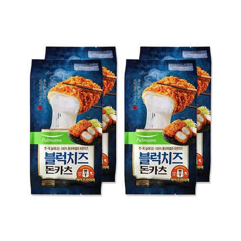 [풀무원] () 블럭치즈 돈카츠 4봉 12팩, 420g, 4개