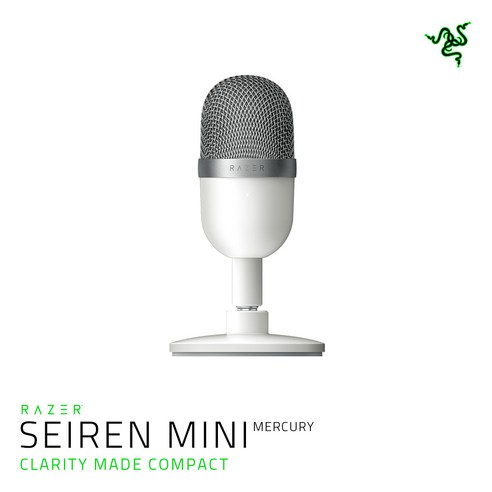 RAZER Seiren Mini Mercury 화이트 세이렌 미니 소형 디지털 마이크