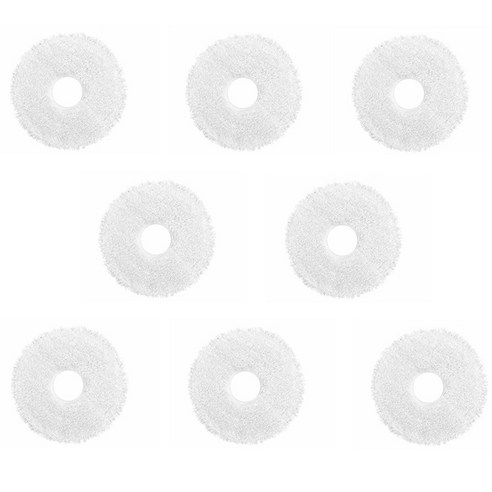 노 브랜드 Ecovacs x1 교체 가능 스마트 홈 예비 부품 용 8 pcs 걸레 천 키트 청소 로봇 진공 청소기 액세서리