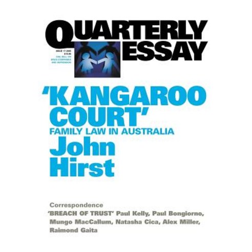 (영문도서) Kangaroo Court: Quarterly Essay 17 Paperback, English, 9781863953412