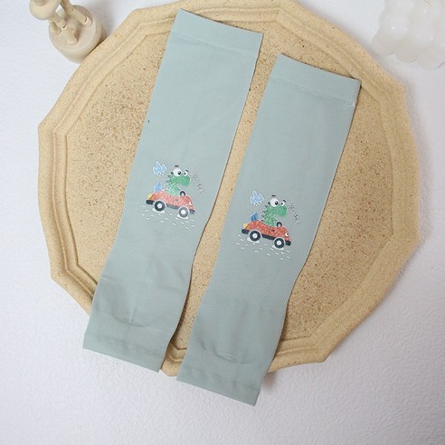 ZZJJC 퓨어 칼라 선블라인드 아이스 슬리브 드라이빙 아웃도어 아이스 슬리브 토시 아암손세트, 초록빛 아기
