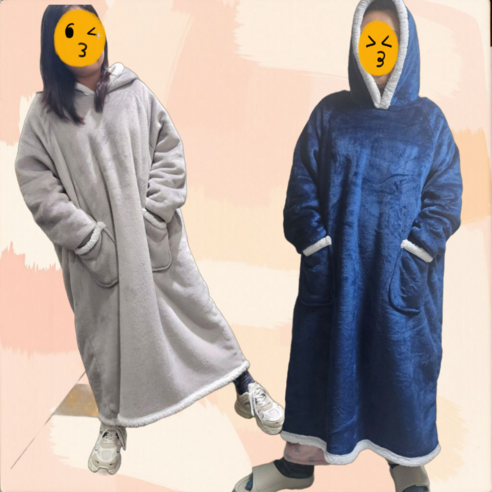 라미 입는 담요 극세사 후드담요: 겨울철 필수 아이템 집순이담요