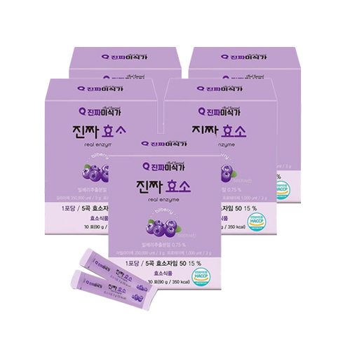 리얼 프리미엄 50 곡물 발효 효소, 30포, 5박스(150포)