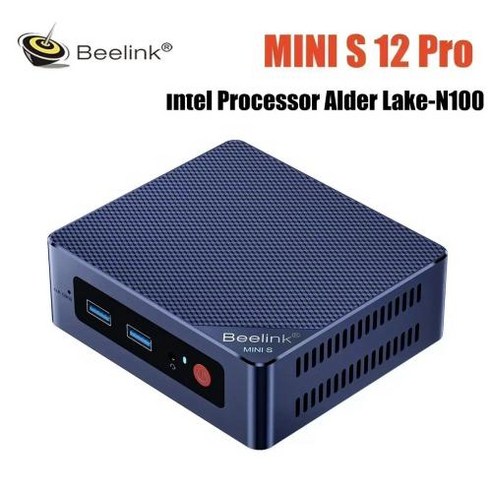Beelink MINIS 12 프로 인텔 알더 레이크 N100 N95 미니 PC 윈도우 11 16GB DDR4 500GB M2 PCIe SSD Wifi6 BT52 게이머 컴퓨터, 없음, 없음, 9) 16GB 500GB  Intel Processor