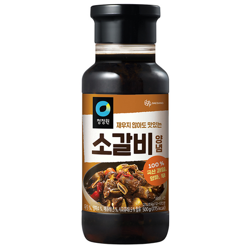 청정원 소갈비양념, 500g, 2개