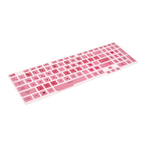 키보드 프로텍터 스킨 얇은 실리콘 방수 범용 키보드 커버 Fa506Iu 노트북 액세서리용, 분홍, 345x115mm