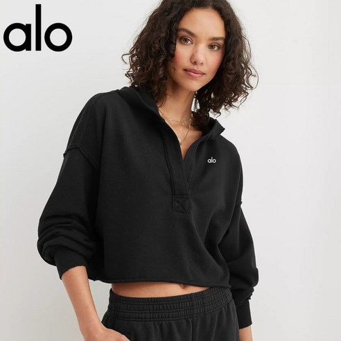 일상 속 요가, 알로 요가 풀오버 브이넥 긴팔 상의 알로