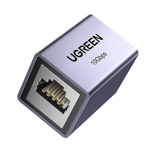 유그린 10Gbps 랜연장 젠더 키스톤 잭 커플러 RJ45, 1개