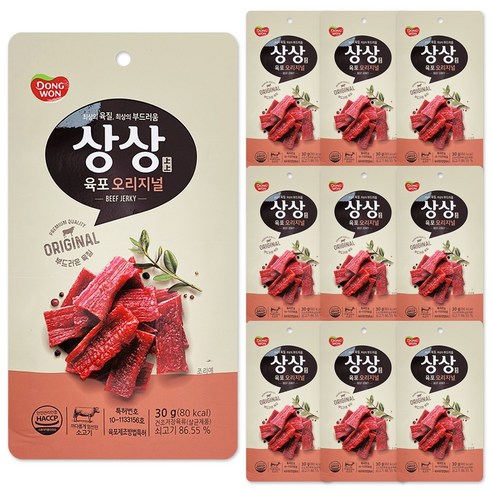 동원 상상육포 오리지날, 30g, 10개