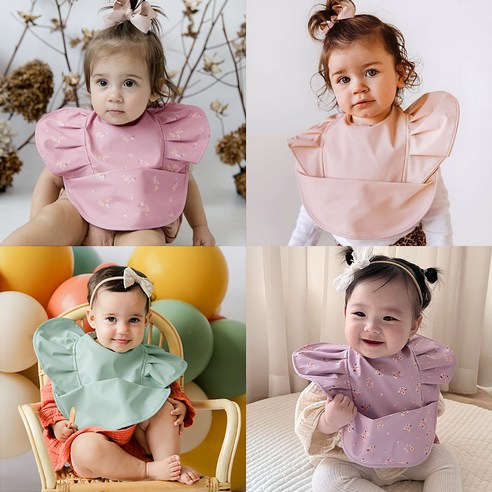 "밥 먹을 때마다 전쟁이야?" 엄마의 고민을 덜어줄 마법, 키스앤블러썸 스너글허니키즈 턱받이! 키스앤블러썸