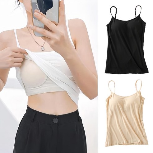 "브라탑, 답답함 없이 편안하게! 😥 내 몸에 자유를 선물하세요" 나시속옷