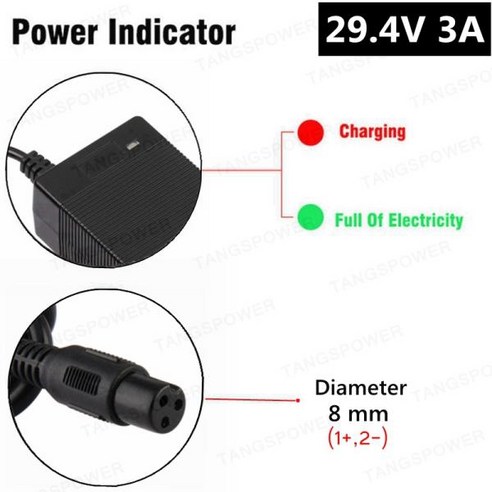 전기자전거충전기 TANGSPOWER 리튬 배터리 충전기 54.6V 3A 전기 자전거 13S 48V 이온 팩, 07 3P GX12_04 AU, 07 3P GX12_04 AU