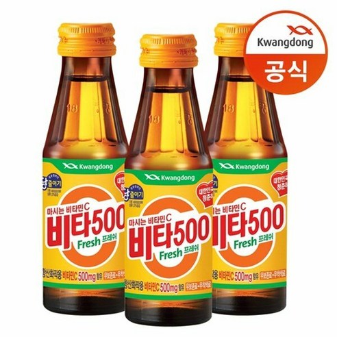 광동제약 비타500프레쉬 100mL 마시는/비타민C, 60개