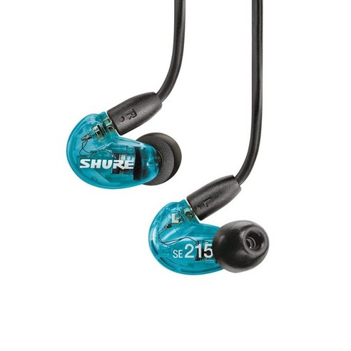 SHURE 슈어 고차음성 이어폰(유선 타입) SE215SPE-A 트랜스스루센트 블루 : 운하형 [메이커 보증 2년], 상세페이지 참조, 상세페이지 참조