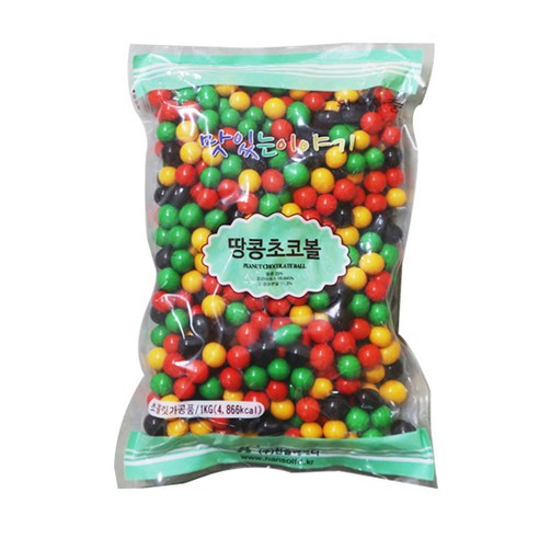 한솔 땅콩 초코볼1k 4개, 1kg, 4개