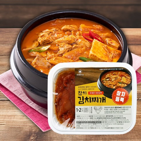 [찌개연구소] 참치김치찌개, 350g, 1개