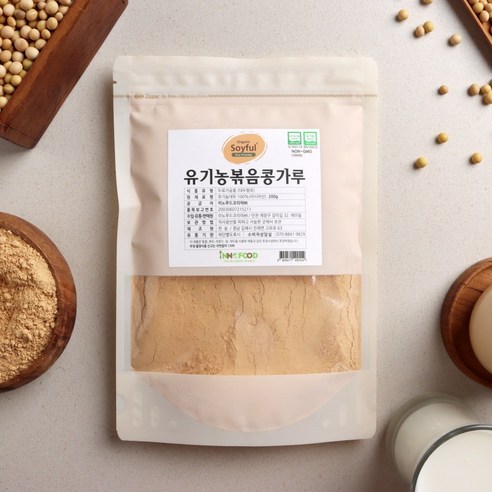 인절미콩가루 유기농 볶음 콩가루 200g 1kg 볶은 인절미 가루 무첨가 다이어트 단백질 간식, 1개 Best Top5