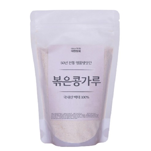 50년전통대현상회 국내산 볶은 콩가루 500g, 500g, 1개 - 선식가루 | 쿠팡