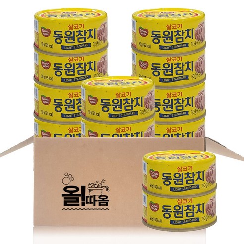 (올따옴) 동원 살코기 참치 90g 12입, 12개