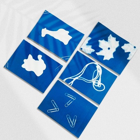 푸른 추억을 담는 마법, 시아노타입 키트로 떠나는 특별한 사진 여행 감광지