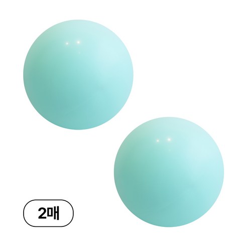 90cm 대형 원형 풍선, 2매, 16_마카롱민트