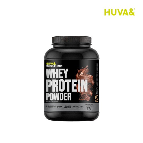 휴바앤 머슬콩 프로틴 아이솔레이트 WPI 98% 단백질보충제 헬스보충파우더 쵸코맛 1kg, 1개