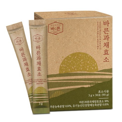 바른 과채효소 파인애플맛, 90g, 1개