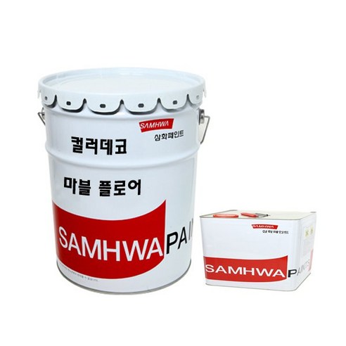 삼화페인트 인테리어 바닥용 에폭시페인트 컬러데코 마블 플로어 16kg, 실버, 1개 삼화페인트상도