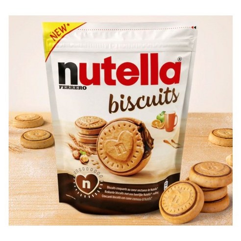 Nutella Biscuits 독일 누텔라 초코잼 비스킷 304g 3팩, 3개