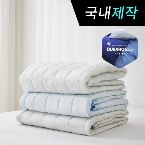 띵스룸 아이스크림 듀라론 휴비스 3중직 냉감패드 여름침대패드, 냉감)아이스크림 블루, 쿨매트