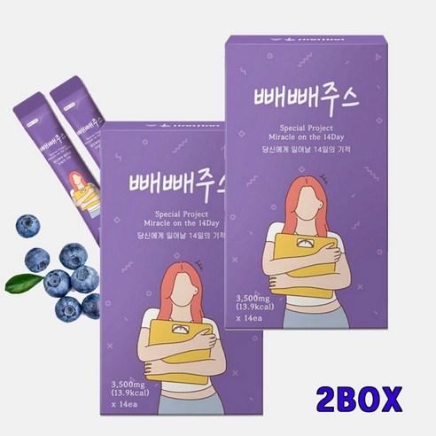 2박스 구성 빼빼주스 오리지널 14일의 기적 (6주분), 49g, 6박스