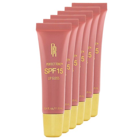 블랙래디언스 퍼펙트 톤 SPF15 립 글로스 11.8ml, 5304 Rose, 6개, 11.8g
