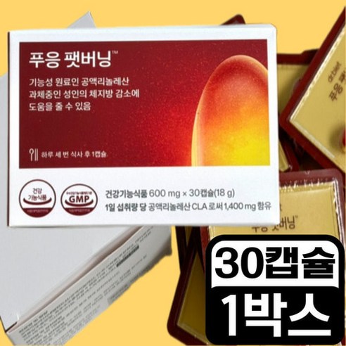 푸응 팻버닝 체지방 다이어트 보조제 10일분PBZ, 600mg x 30캡슐, 1박스, 1400mg, 1개, 30정