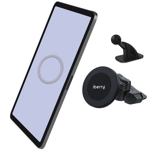 iberry UF 듀얼모드 차량용 태블릿 휴대폰 초강력 맥세이프 자석 거치대, 1개