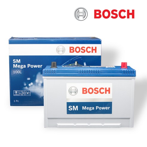 보쉬 자동차 배터리 MP100L + 면장갑 – 그랜드카니발, 베라크루즈, 봉고 등 호환 가능, 폐전지 미반납 1개 베라크루즈배터리