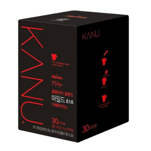 카누 콜롬비아 블렌드 마일드 로스트 아메리카노 0.9g 원두커피믹스, 1세트, 150개입