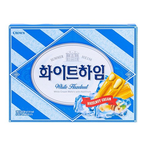 화이트하임 284g 크라운 개별포장 크림&헤이즐넛 아이들간식 과자, 1개