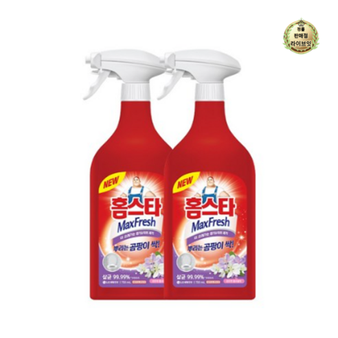 홈스타 뿌리는 곰팡이 싹 세정제, 750ml, 2개