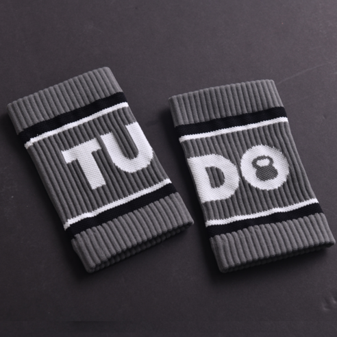 TUDO 투도 크로스핏 손목 아대 보호대 스웻 밴드 1+1, 2개, 3.Gray/Black/White 